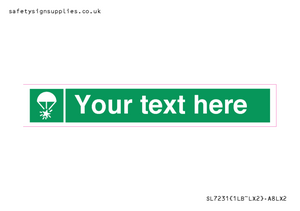 Custom sign safe condition Rocket parachute flare